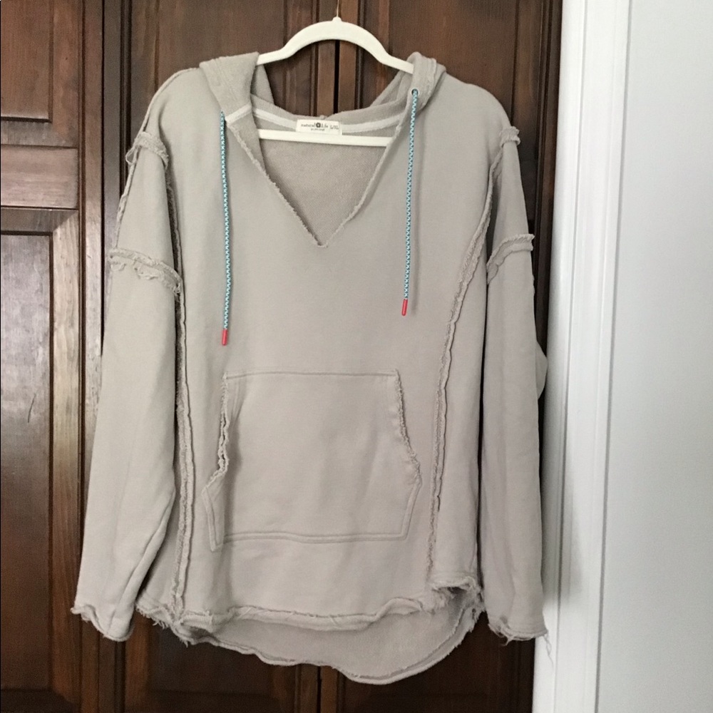 Natural Life Beach Hooded Sweatshirt. L/XL